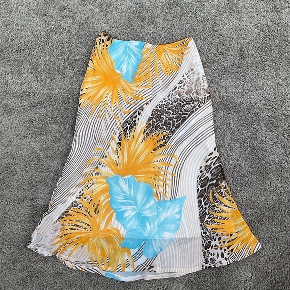 Lorena Conti Paris Women’s Long Skirt 21’ Waist Boho Native Hippy Small Vicose - Picture 1 of 7